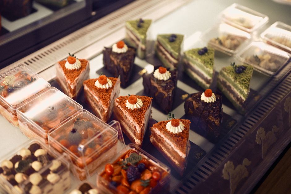 Torta vystavená v predajni Babičkina cukráreň